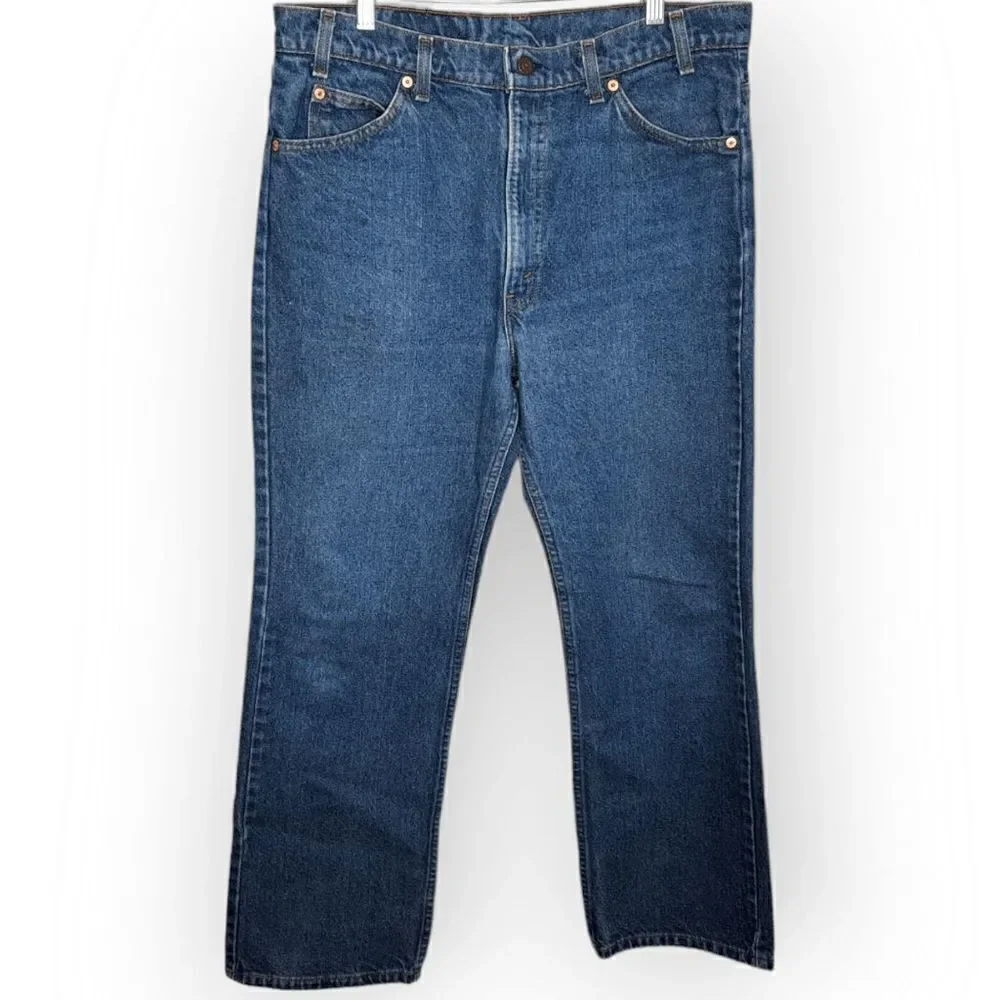 Levi's 517 Vintage 1980s Orange Tab Denim Jeans size 36 x 30